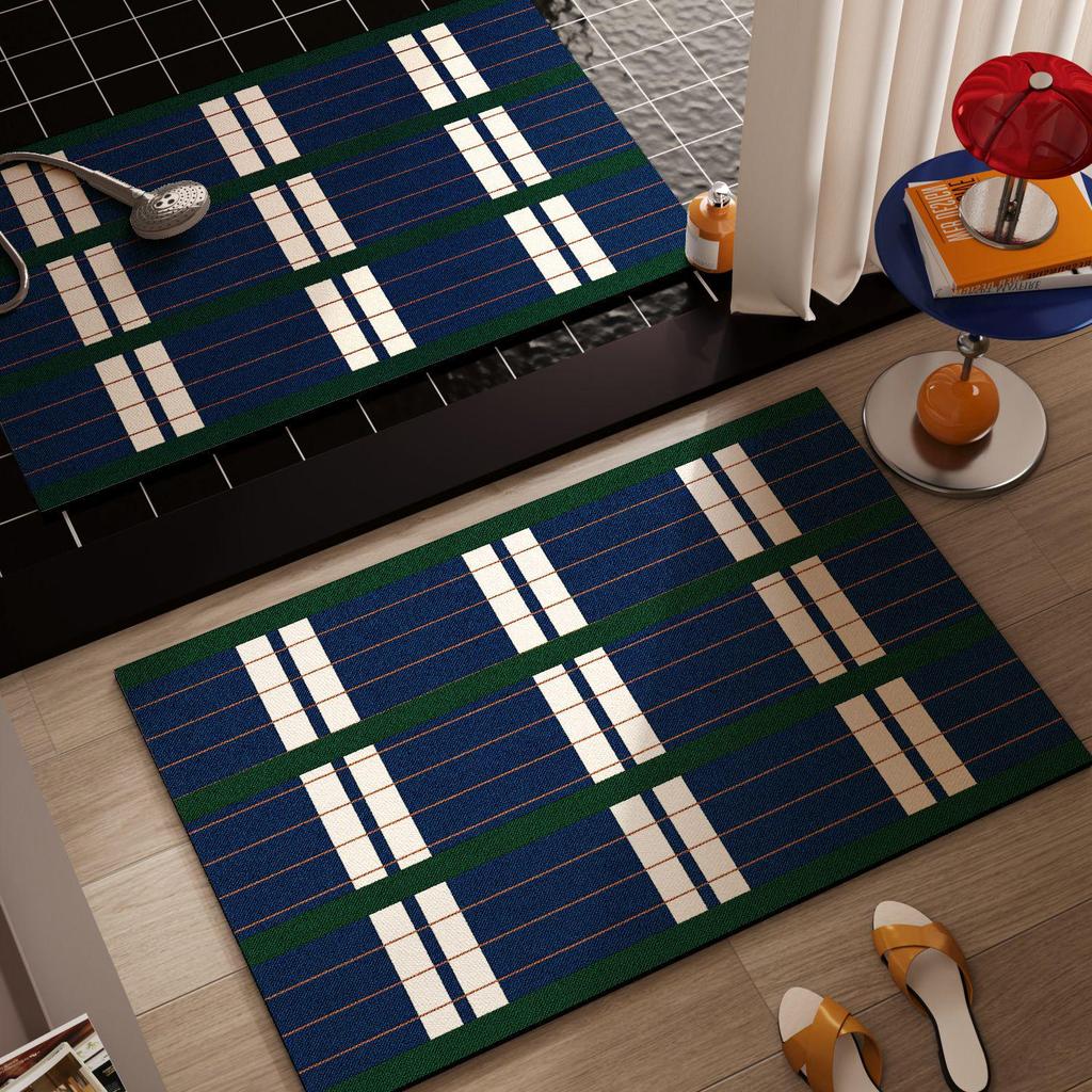 Retro Quick-Dry Non-Slip Diatomaceous Earth Bathroom Floor Mat