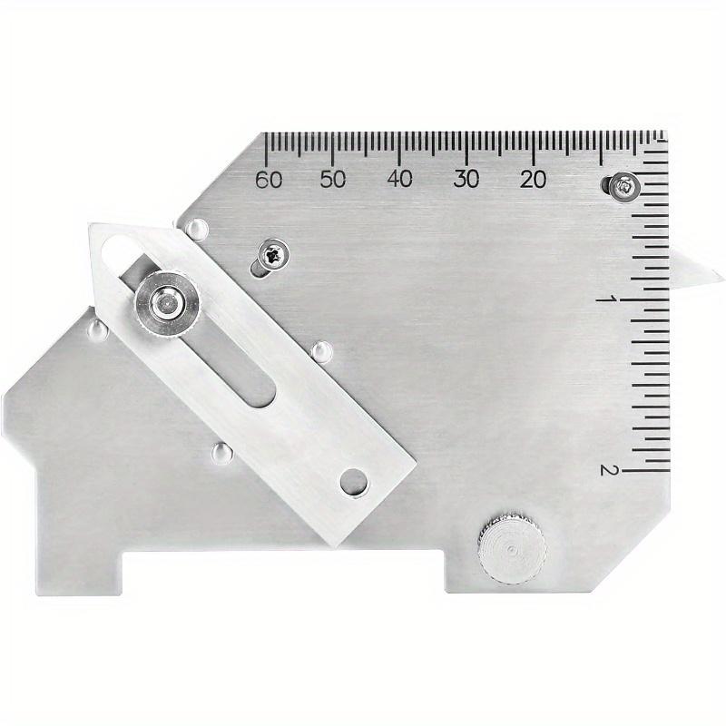 1PC Cam Type Weld Gauge Stainless Steel Metric & Inch Permanently Etched Markings and Thickness for Professional Welders
