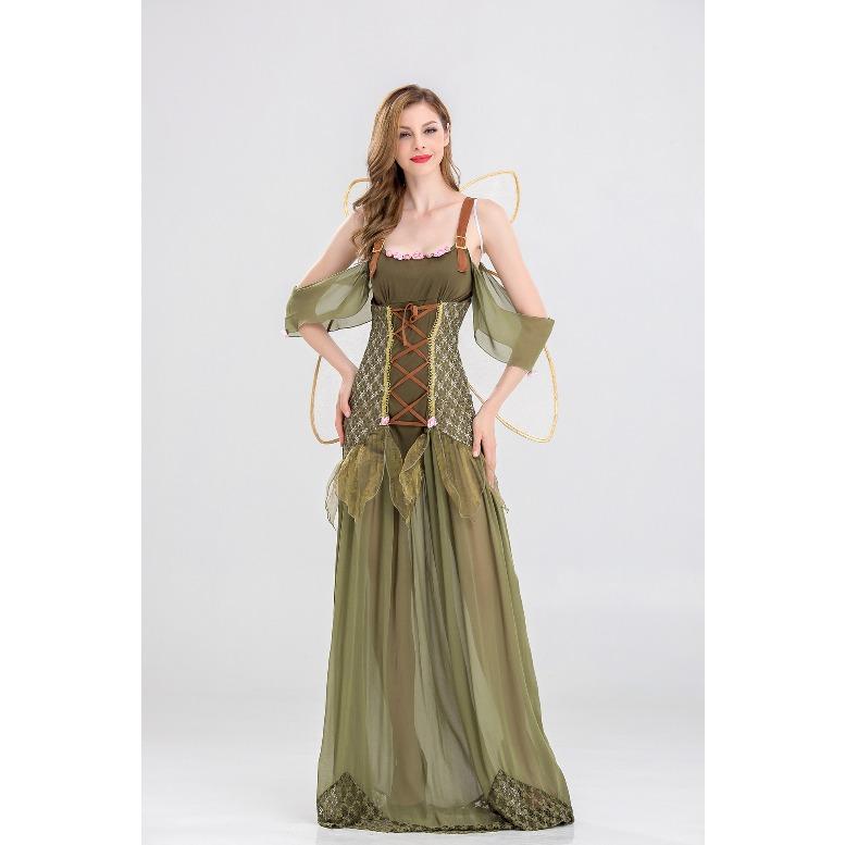 Игровой костюм Костюм Цветочной Феи для Хэллоуина Вечеринки Косплей Тематической Вечеринки Сценический Костюм M