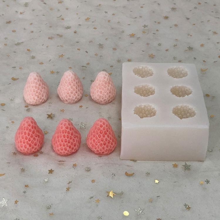 DIY Strawberry Silicone Molds Strawberry Shape Candle Molds Silicone Material