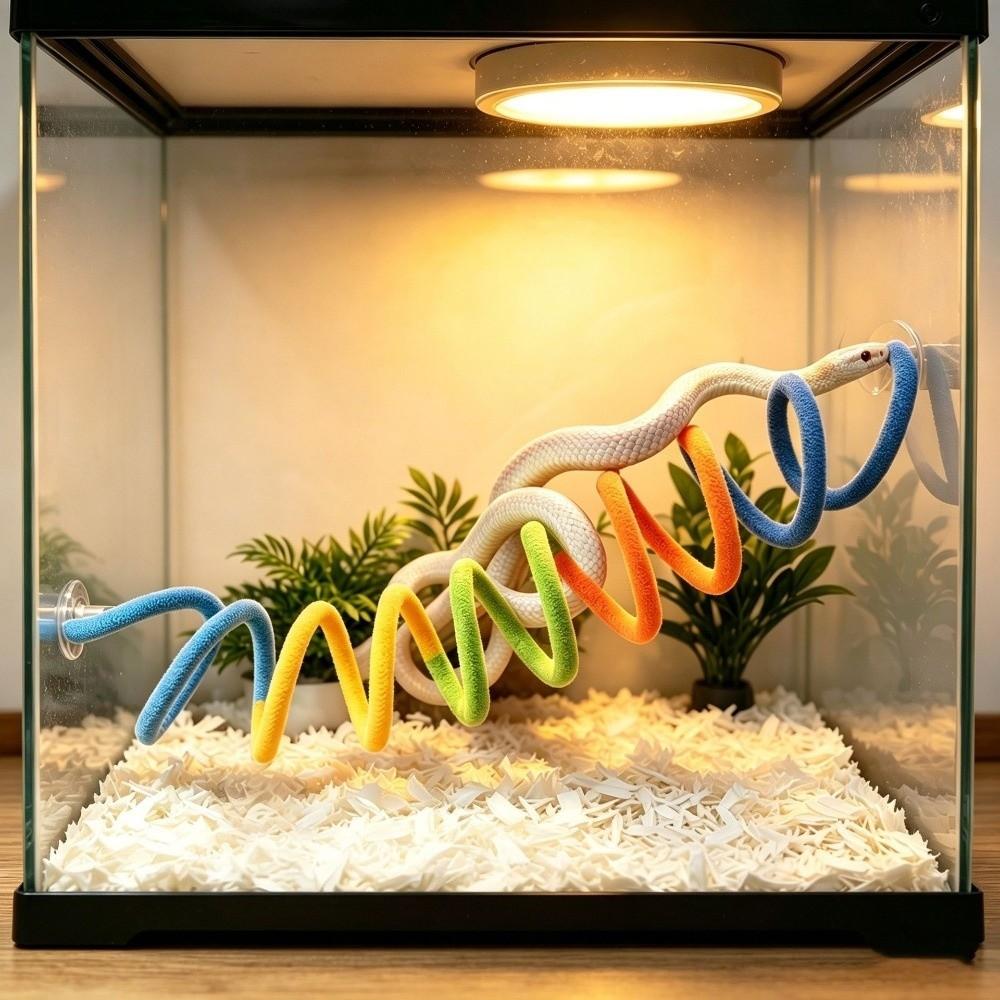 Non-slip DIY Bendable Perch for Birds Cotton String Snake Climbing Rope Cage Enrichment