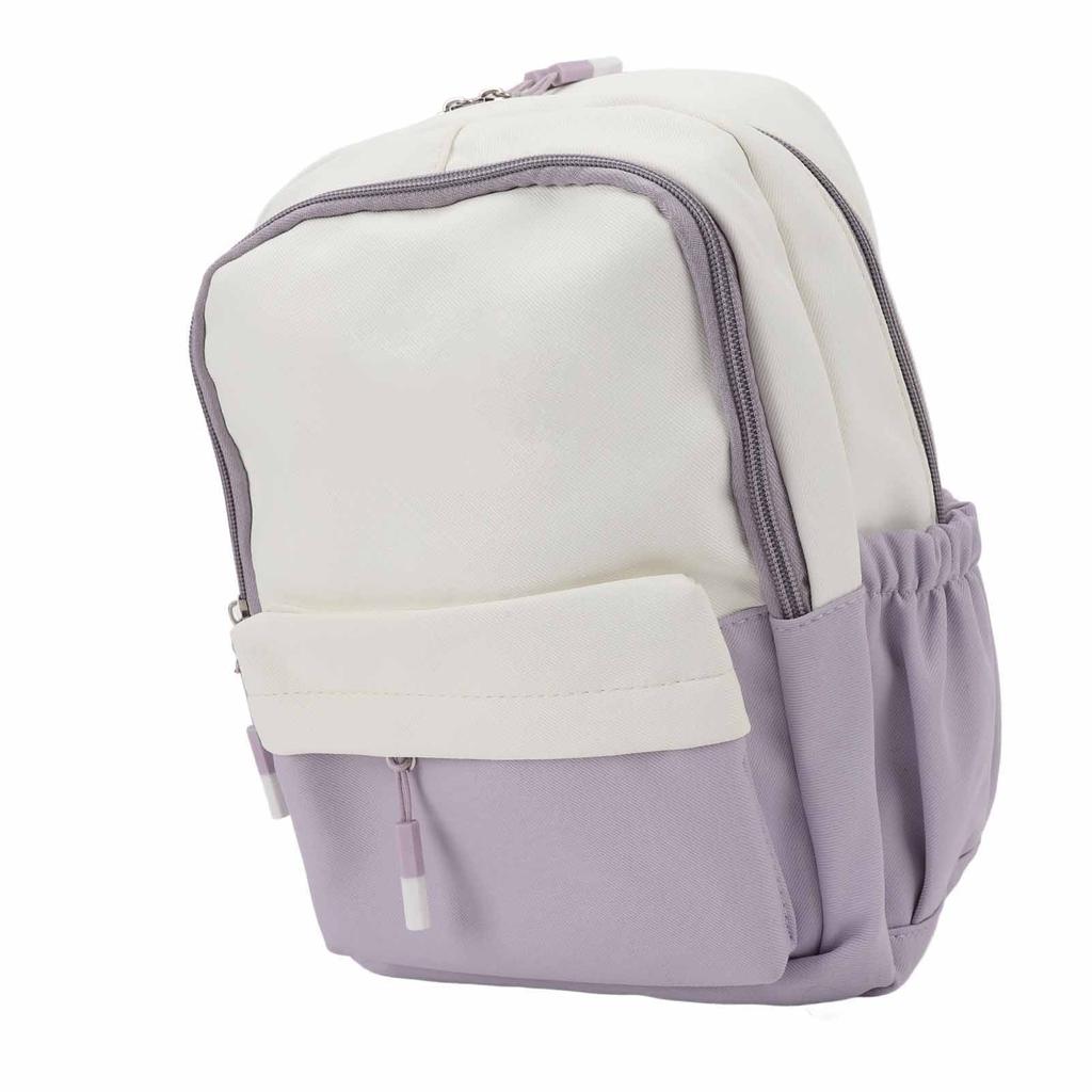 Backpack Simple Style Waterproof Versatile Large Capacity Laptop Work Business Backpack for Office School Travel Purple