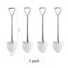 Cute Pointed Shovel Spoons (4-Pack)