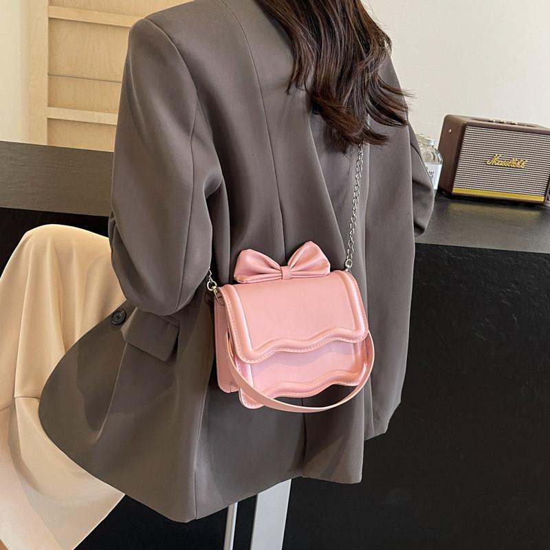 Summer Fashionable Chic Handbag Stylish Minimalist Pu Small Square Bag In Black Beige Pink Or Khaki