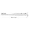 Feeler Gage Taper Gage 1-15mm Taper Gage 1-15mm Stainless Steel Gap Welding Feeler Hole Measure Tool with Storage Box Taper Gage