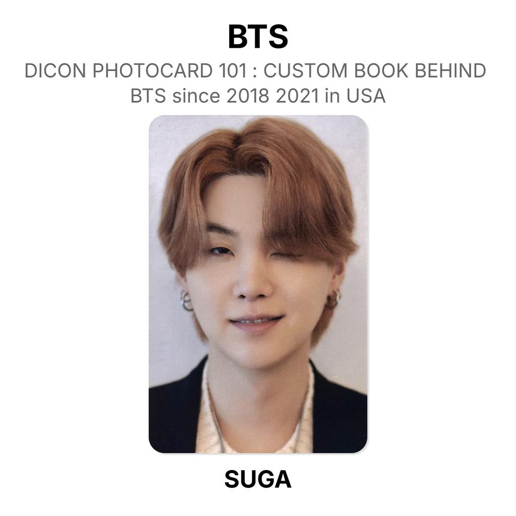 BTS DICON PHOTOCARD 101 : CUSTOM BOOK BEHIND BTS Since 2018 2021 In USA Official Photocard