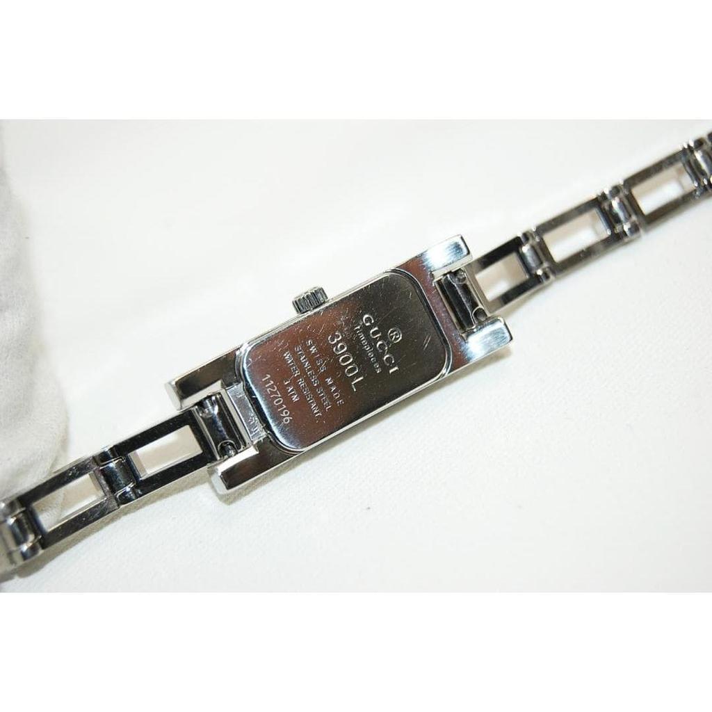 Used GUCCI 3900L Pink shell dial 2P diamond SS