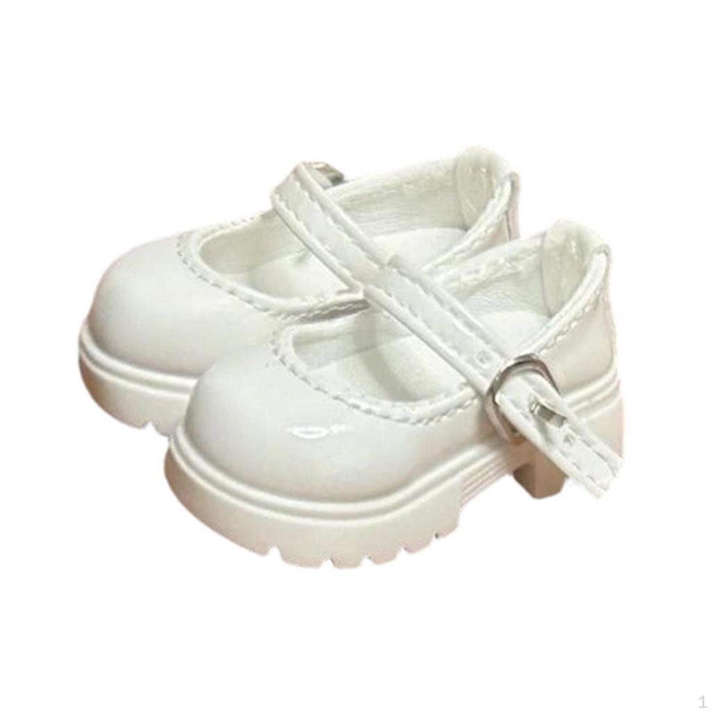 1 Pair of High Heels for Dolls, Chunky Shoes, Miniature PVC Fashion Accessories, Suitable