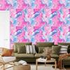 Pink and Purple Ink Wallpaper Powder Pink and Lavender 50x1000