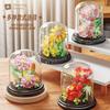 Buquê de Flores de Blocos de Construção Micro Rosa Conjunto de Flores DIY Conjunto de Construção de Flores Bloco Educacional Brinquedo de Montagem para Crianças Adultos Presente