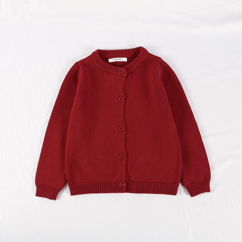 

Цветной свитер Детский свитер Детский кардиган Мужской и женский свитер Детское хлопковое трикотажное пальто 15 цветов свитера 150cm темно-красного