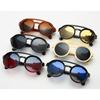 Vintage Retro Round Sunglasses for Mens Womens Cyber Punk Glasses Gothic Steampunk Sunglasses UV400 Glasses Oculos De Sol