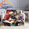 Cartoon My Hero Academia Fleece-teppe, All Over Print, Gaver til ham/hennes mønsterteppe