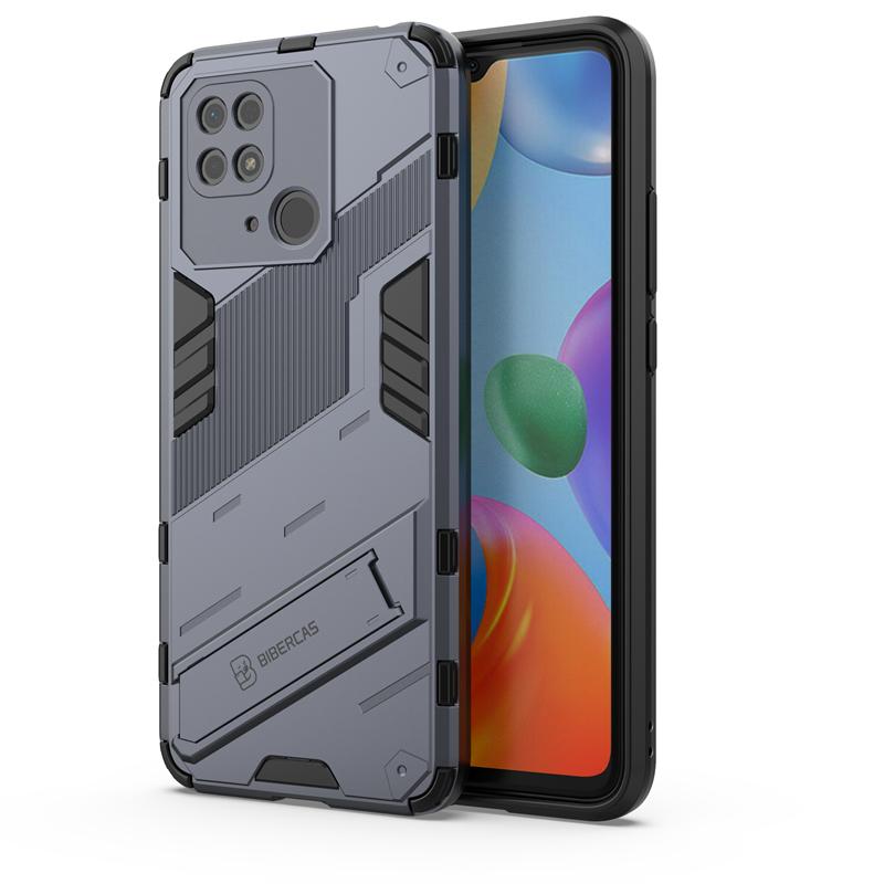 Phone Holder Case For Xiaomi Redmi 10C Case Bumper Hard Armor Full Back Cover For Redmi 10C Case For Redmi 10C 10A 10 9 9C 9A 9T