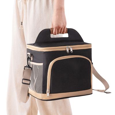 Picnic Cooler Bag with Strap Insulated Thermal Bag Leakproof Lunch Picnic Bag Cooling Bag for Picnic Camping Outdoor Activities