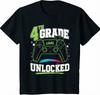 First Day Of 4th Grade Boys Gaming Back To School 4th Grade T Shirt