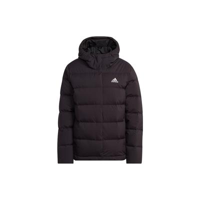 Dame Helionic Hættejakke med Dun og Logo Print Damejakker Sort HG8747