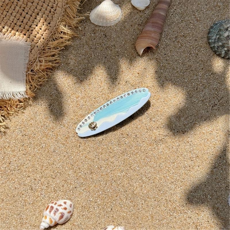 Acetate Heart Shaped Hair Clip Fashion French Hair Barrettes Summer Hairpin Beach Vacation Hair Accessories for Women