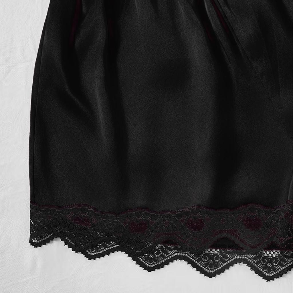 Women's 4,piece Satin Pajama Set, Soft Satin Sleepwear Set