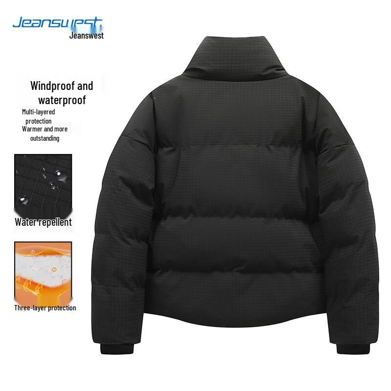 JEANSWEST Men's Warm Padded Winter Jacket