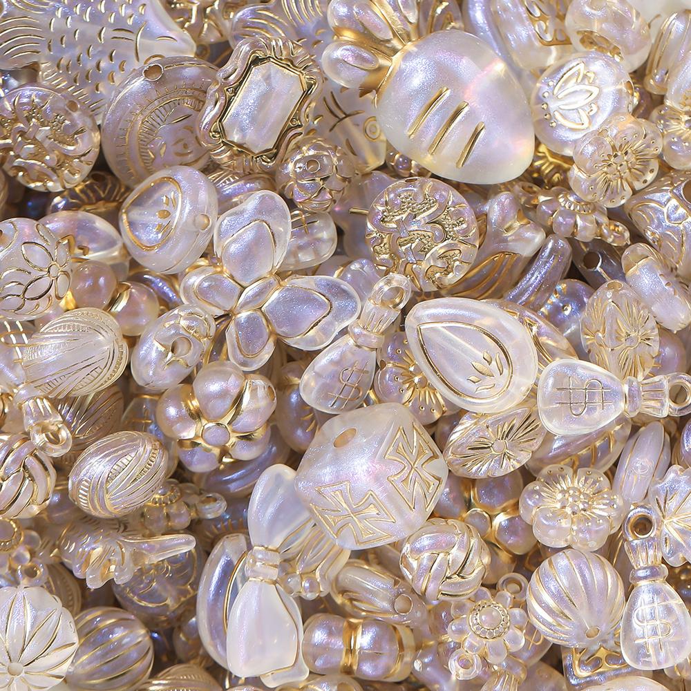 20g/Lot Mixed Classical Beads Acrylic Loose Spacer Bead for DIY Bracelet Beaded Material Jewelry Making Accessories Supplies