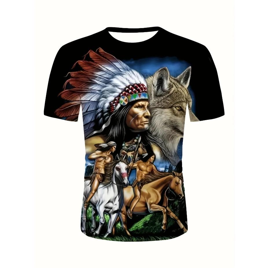 

Мужская футболка с 3D принтом волка - Черная повседневная летняя футболка с коротким рукавом и ярким дизайном белого и серого волка для занятий спортом на открытом воздухе и повседневной носки XS темно-синий