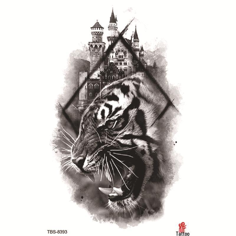 Set mic de tatuaje autocolante totem și simbol impermeabile pentru antebraț