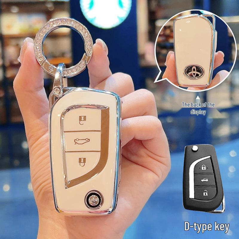 Toyota Key Cover for Camry, Corolla, RAV4, Land Cruiser, Avalon, and Viloran (Women's Edition).