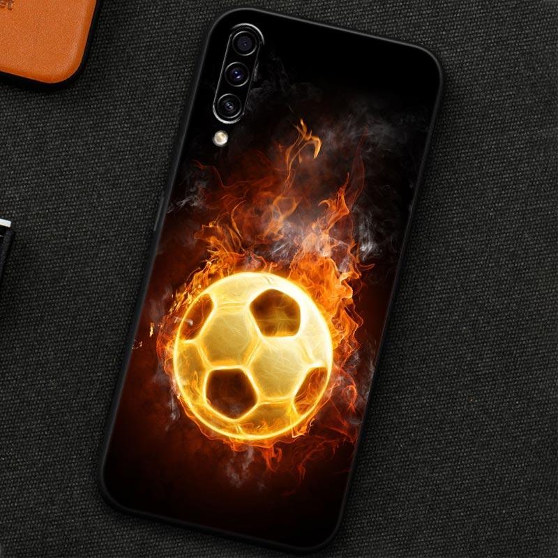 Soft Case For Samsung Galaxy A30 A30S A50 A50S A10S A70 A20S A10 A40 A7 A9 2018 Silicone Back Cover Football Passion Soccer Ball