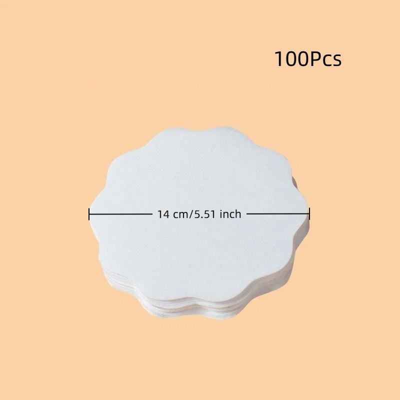 100/500 Pezzi Tazza A Prova di Perdite Carta Usa e Getta Caffè Tè al Latte Bevande Calde e Fredde Sicurezza Alimentare Base di Carta Forma a Fiore Carta Sigillante