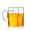 Shangqi 450ml Transparent Borosilicate Glass Mugs with Handle - 6-Piece Multicolor Set (Excluding Pink)