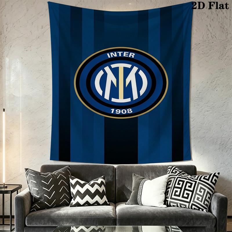 Inter Milan Iconic Crest Design Bedding 1 Duvet Cover 2 Pillowcase Without Core Christmas Birthday Gift Bedding Set