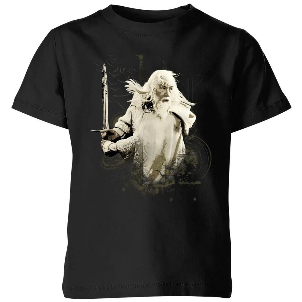 The Lord Of The Rings Gandalf Kids  T-Shirt - Black - 3-4 Years 160