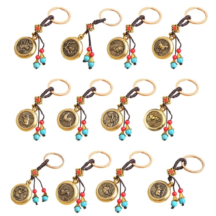 Portable Keychain Zodiacs Theme Key Ornament Suitable for Trendsetters and Anyone Seeking a Distinctive Style Statement