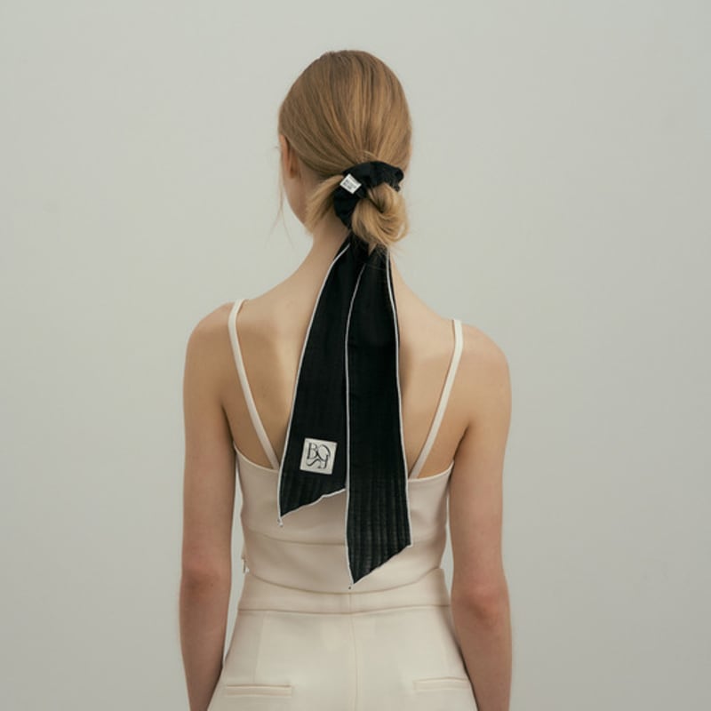 BB’DE SOLI’DE ribbon cotton hair scarf (2 color)