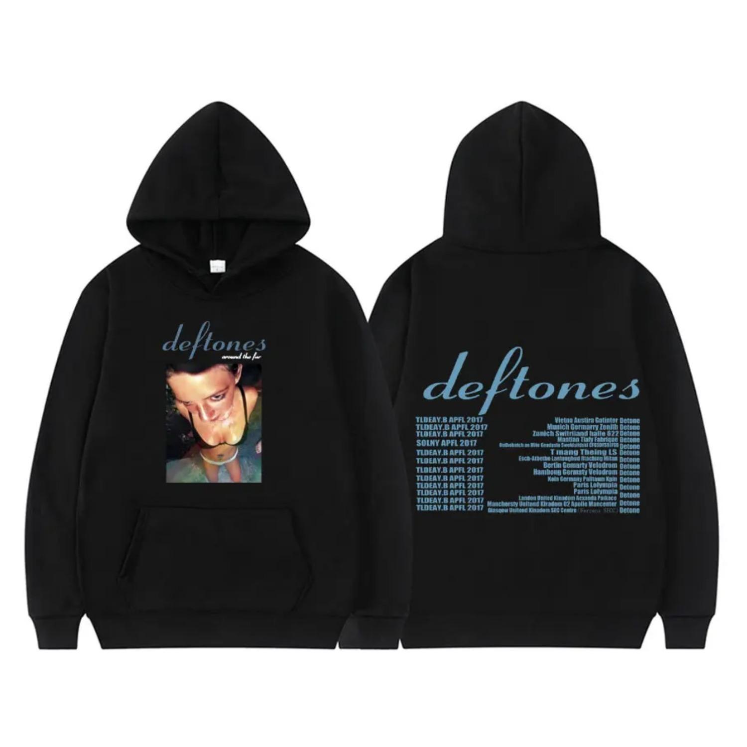 

Deftones Худи с принтом Around The Fur Tour для женщин, Панк Хип-Хоп Худи, Женская Мода, Ретро, Гранж, Свитшот, Уличная Одежда S