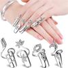 Öffnungsring Mädchen Geschenk Zink Zinklegierung Fingerring Modeschmuck Fingernagelschutz Frauen Nagelring