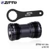 ZTTO Bicycle T47 Bottom Bracket 24 Crankset Dub 29 30mm Sealed Bearing Thread 47 68 73mm Shell 28.99mm Spline Axis MTB Road Bike