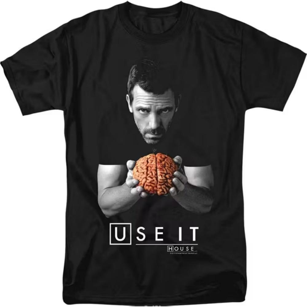 

Men s USE IT Brain Graphic T-Shirt Urban Streetwear Tee Brain USE IT/LOSE IT Slogan Print Soft Summer Hip-Hop Festival Outfit... S разноцветный