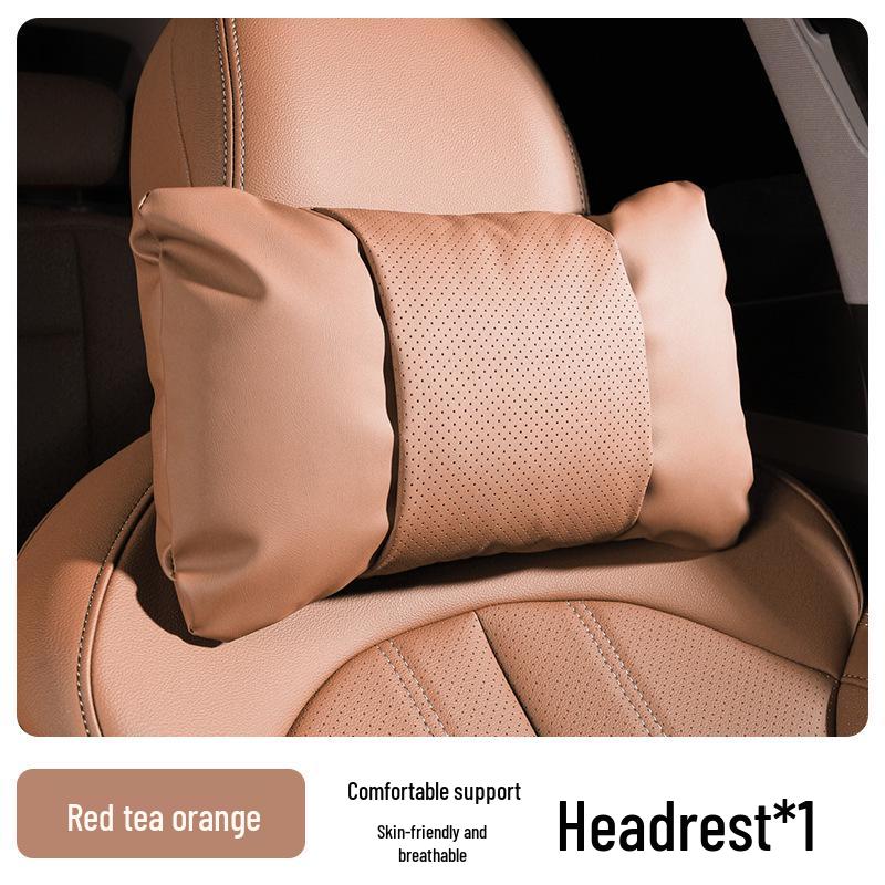 Compatible with 25 Zeekr 001 models: Nappa Leather Headrests, 007GT Lumbar Supports, and 009 Car Seat Backrests