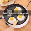 WuTuo 4-Hole Cast Iron Non-Stick Breakfast Egg Pan