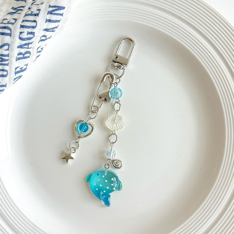 Handykette mit Ozean-Thema, Schlüsselanhänger mit Meeresmotiven, Hai-Handyanhänger, Taschenanhänger-Accessoire