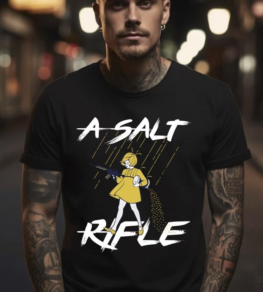 A Salt Rifle Short Sleeve Unisex Black T-shirt Unisex T-Shirt XL