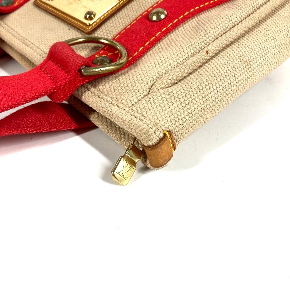 Louis Vuitton M40038  Antigua Cabas PM Bag Tote Bag Hand Bag Canvas Beige/Red