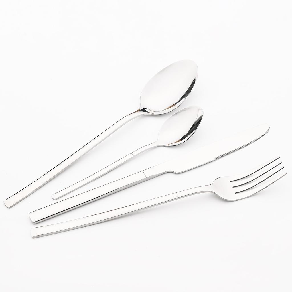 Western 24 szt. Czarny złoty zestaw obiadowy luksusowe noże widelec łyżeczka do herbaty zestaw sztućców sztućce ze stali nierdzewnej zastawa stołowa kuchnia sztućce