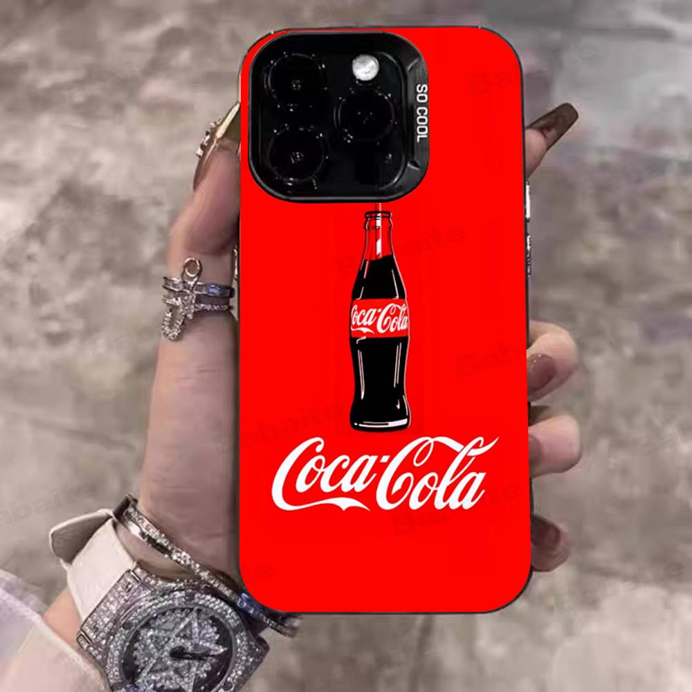 

Чехол для телефона C-COCA Logo C-COLA Для IPhone 17 16 15 14 11 12 13 Pro Max Plus Pro Цветной Серебристый Чехол iPhone 14 plus