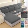 Thick Cushion Cover Wave Pattern Jacquard Sofa Seat Cover for Living Room L-Shaped Corner Sofa Backrest Sofa Protector