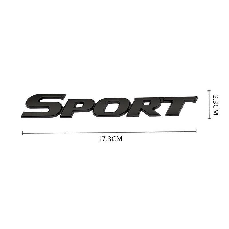 3D Metal Logo Sport Emblem Letters Car Fender Trunk Badge Sport Stikcer Accessories for toyota