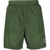 Logo Elastic Waist Three-Quarter Casual Shorts Men Shorts Green 7615B0243-V0058