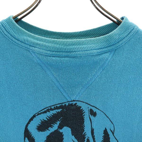 Human Made Made In Japan Long Sleeve Sweat Trainer S Blue Men's Used